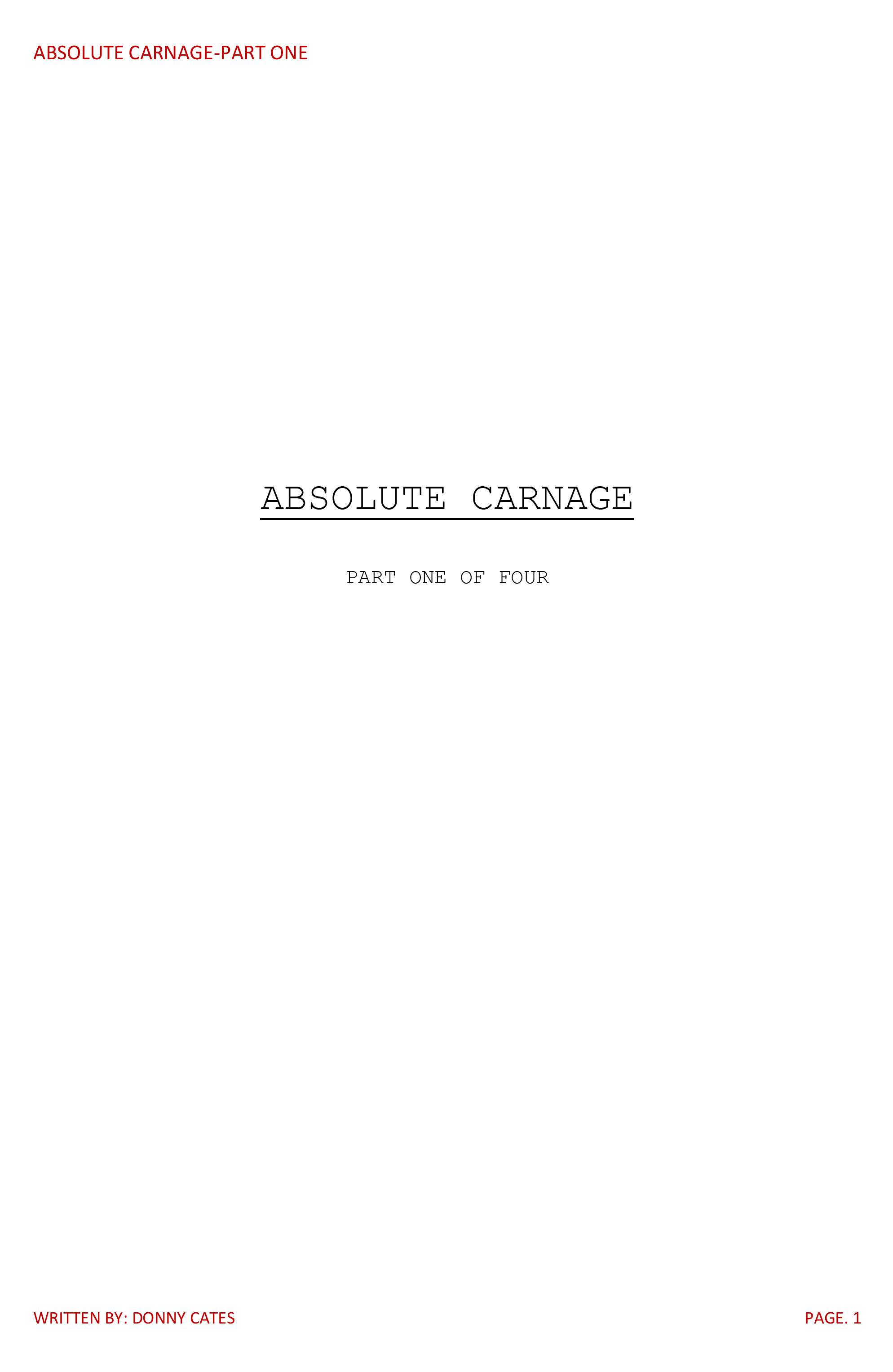 Read Absolute Carnage (2019) Manga Online