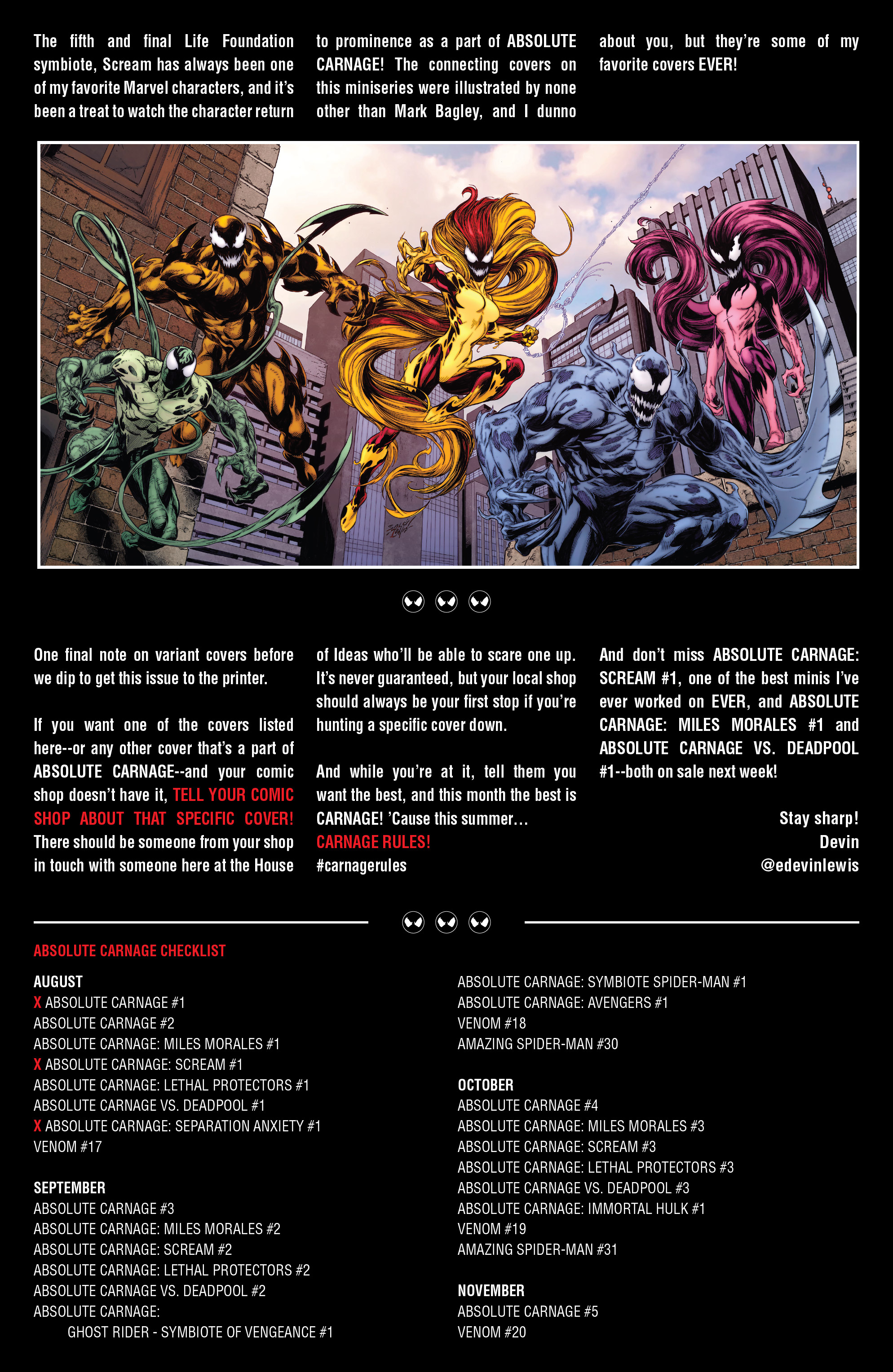 Read Absolute Carnage Scream (2019) Manga Online