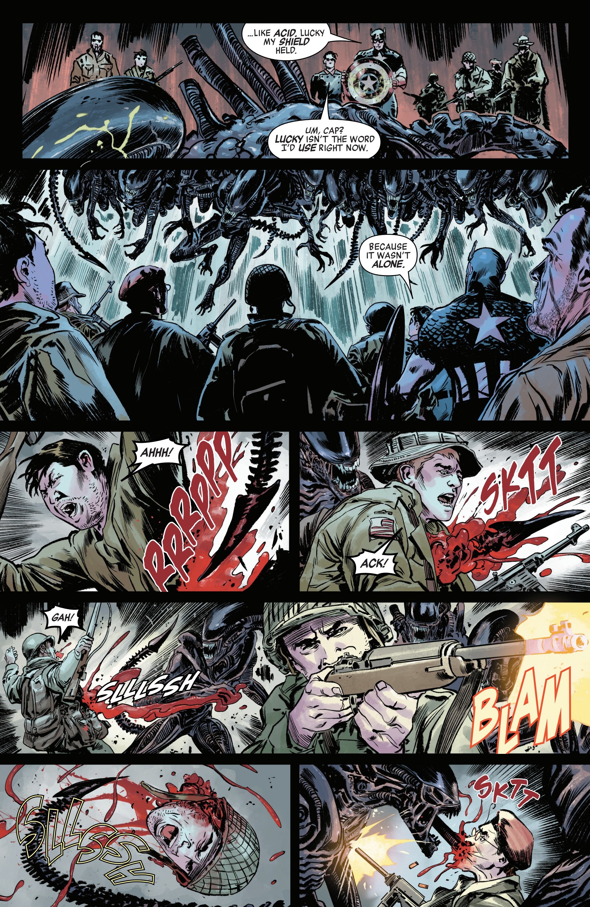 Read Alien vs. Captain America (2025) Manga Online