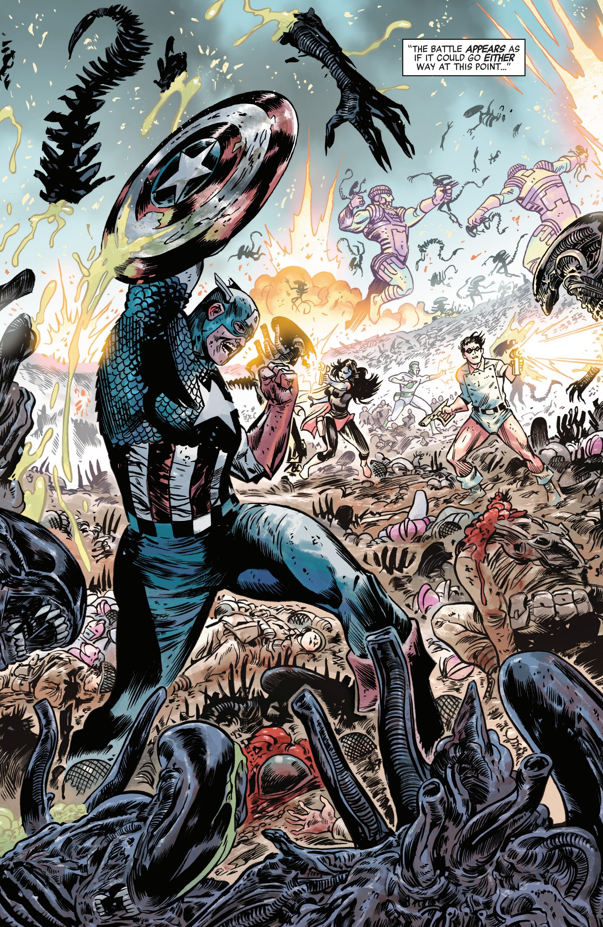 Read Alien vs. Captain America (2025) Manga Online