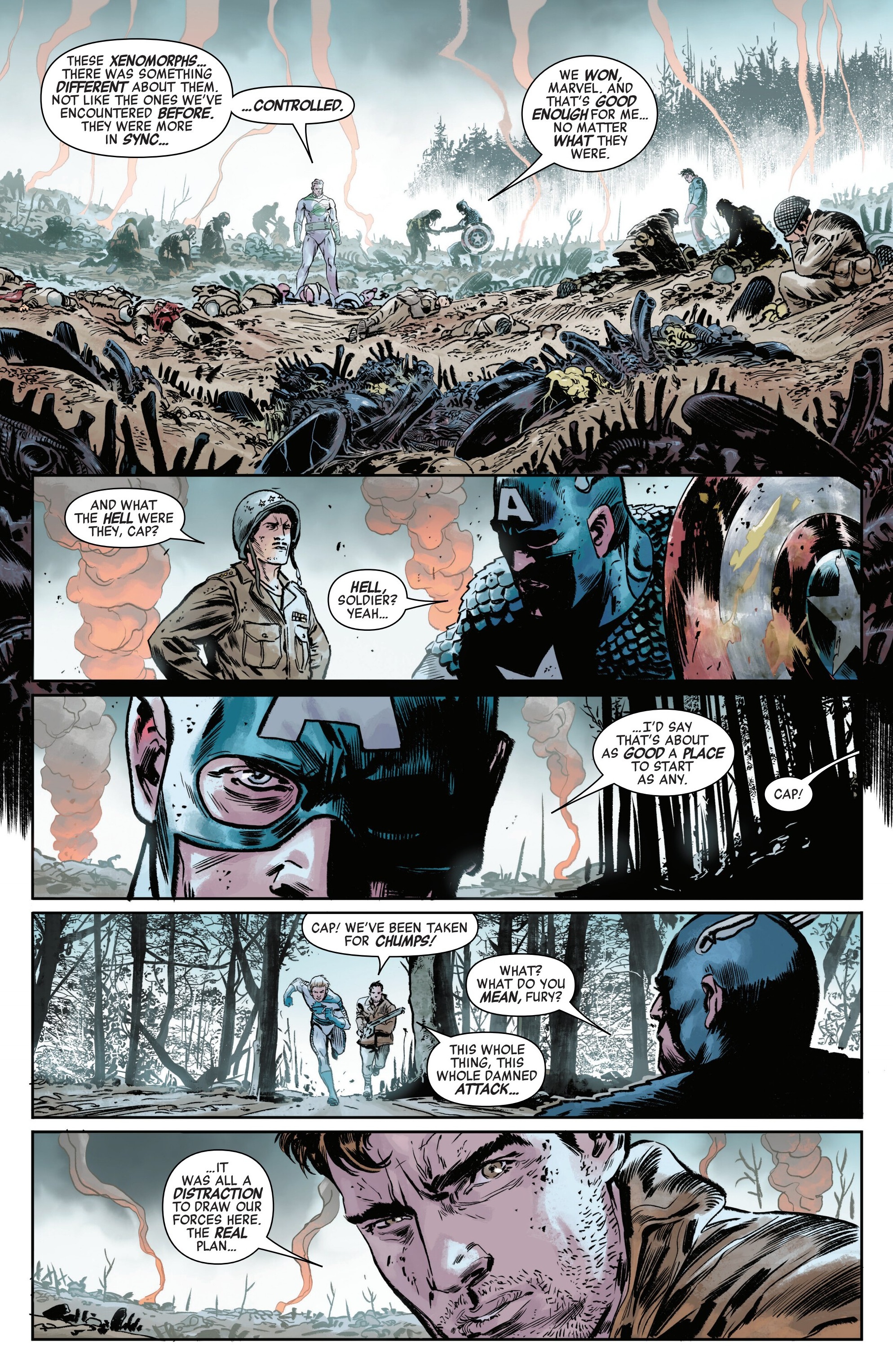 Read Alien vs. Captain America (2025) Manga Online