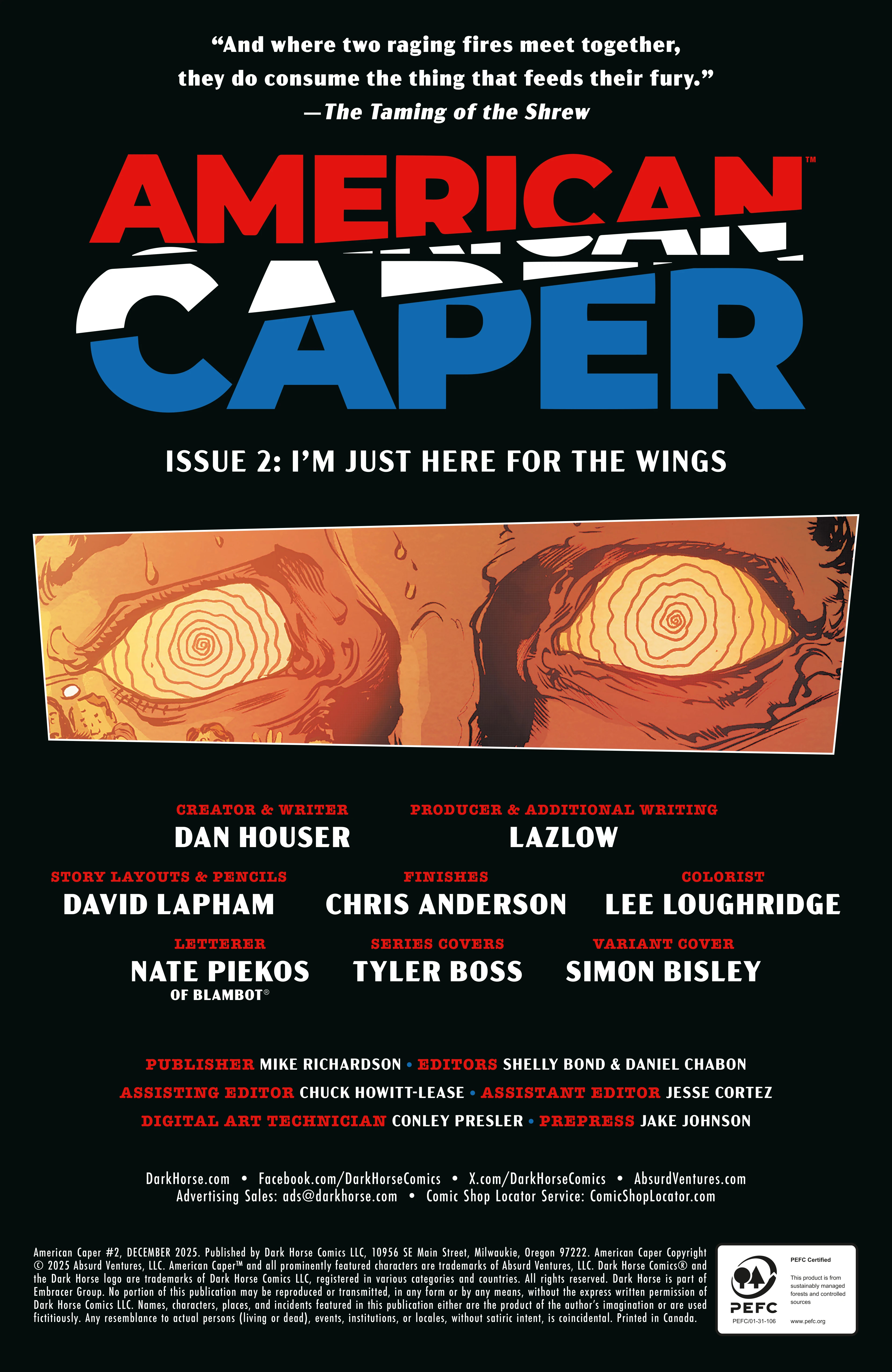 Read American Caper Comic Book Manga Online