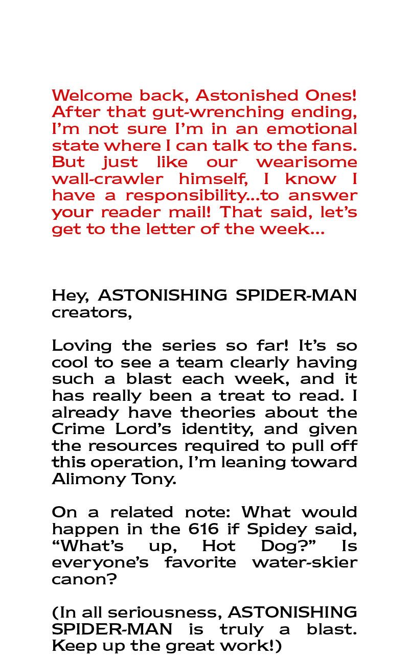 Read Astonishing SpiderMan Infinity Comic (2024) Manga Online