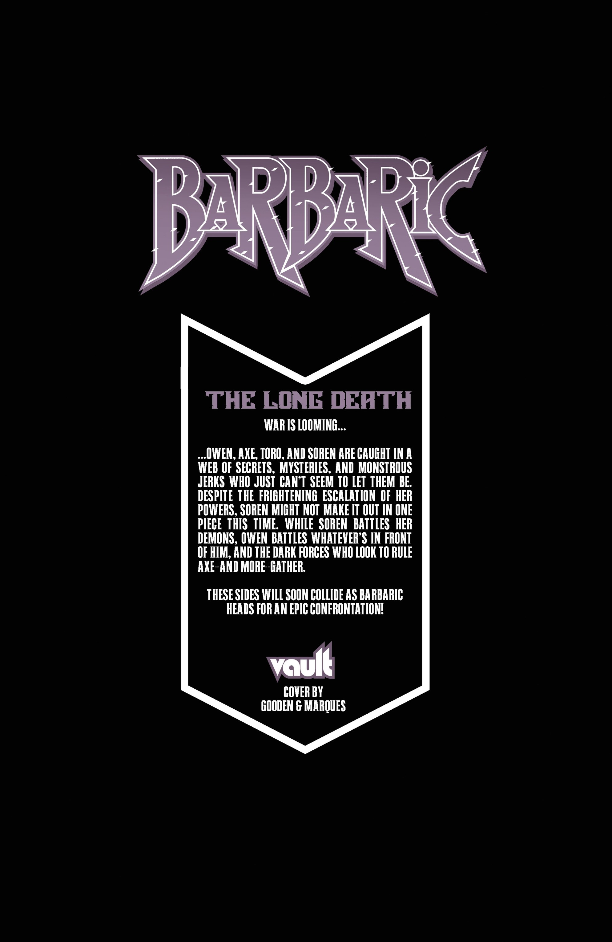 Read Barbaric The Long Death Comic Book Manga Online
