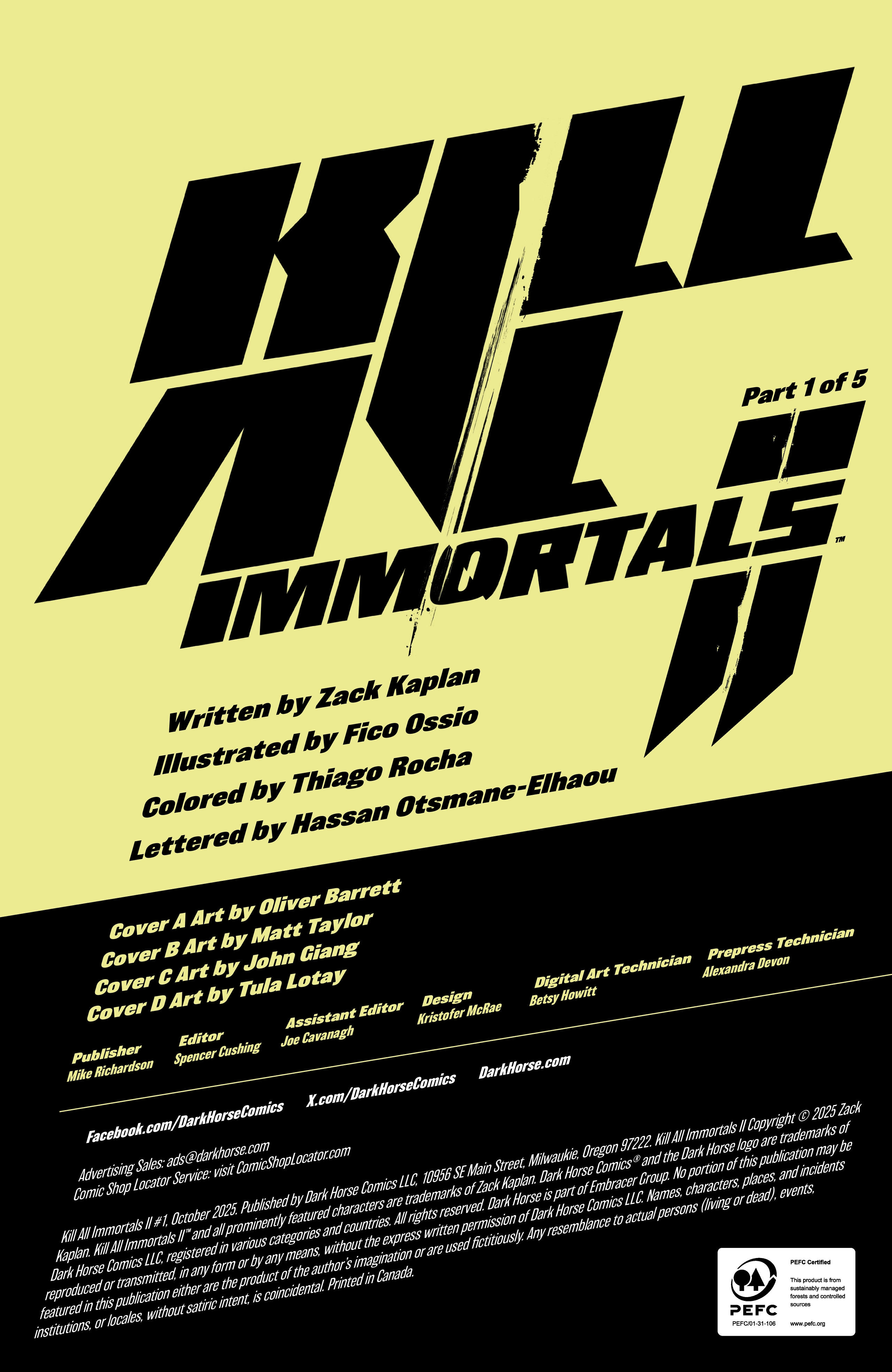 Read Kill All Immortals II (Comic Book) Manga Online