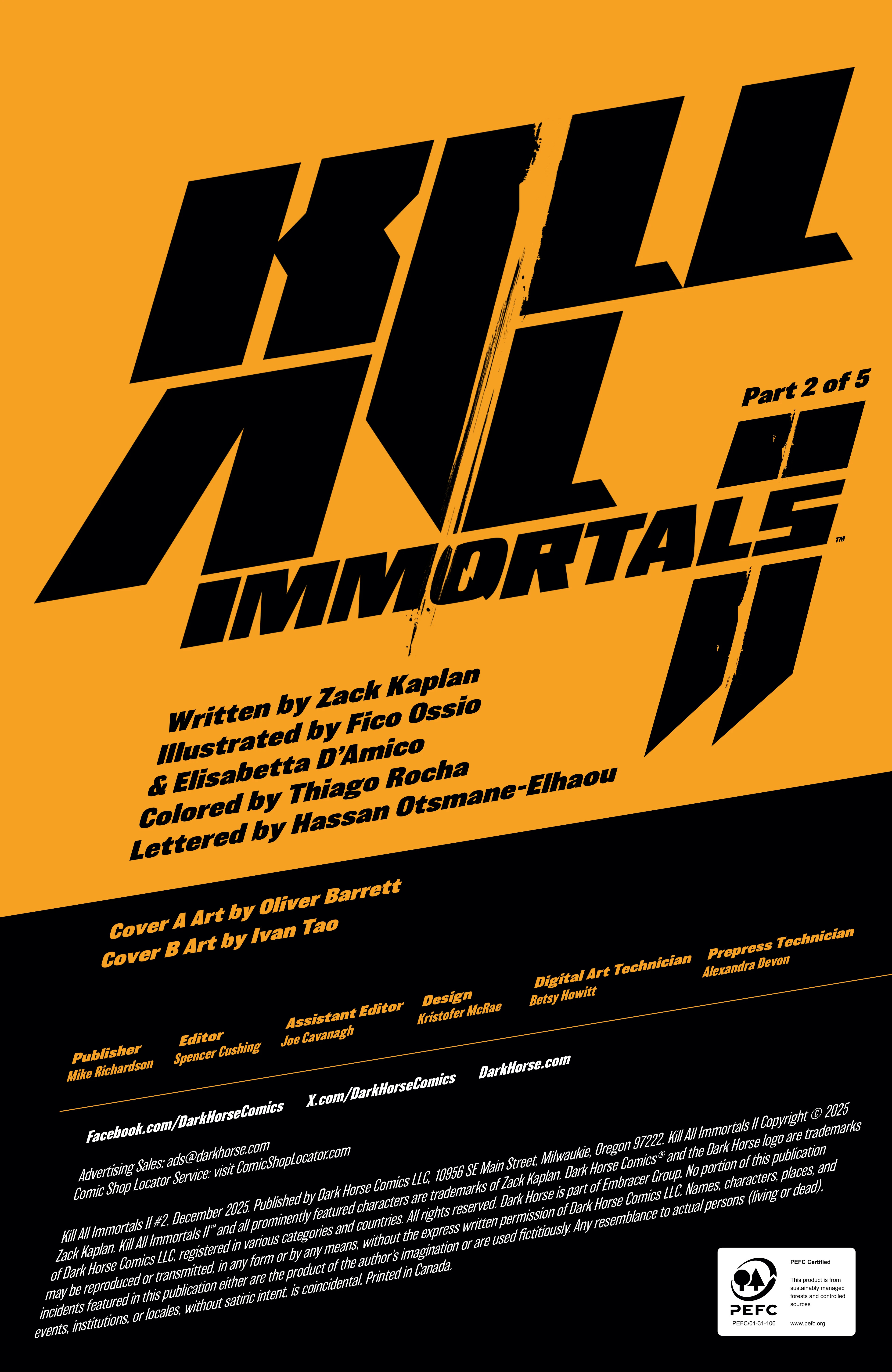 Read Kill All Immortals II (Comic Book) Manga Online