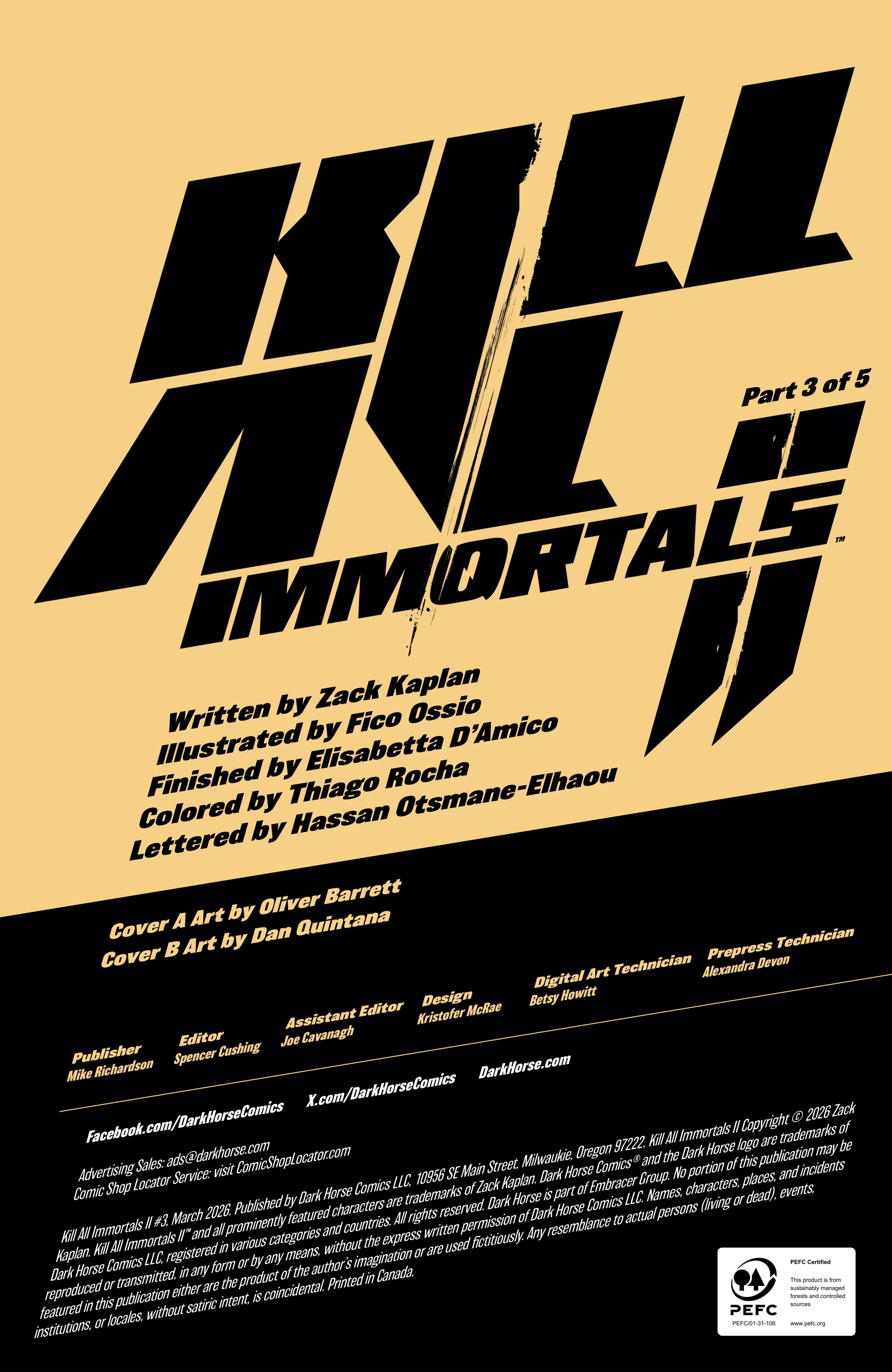 Read Kill All Immortals II (Comic Book) Manga Online
