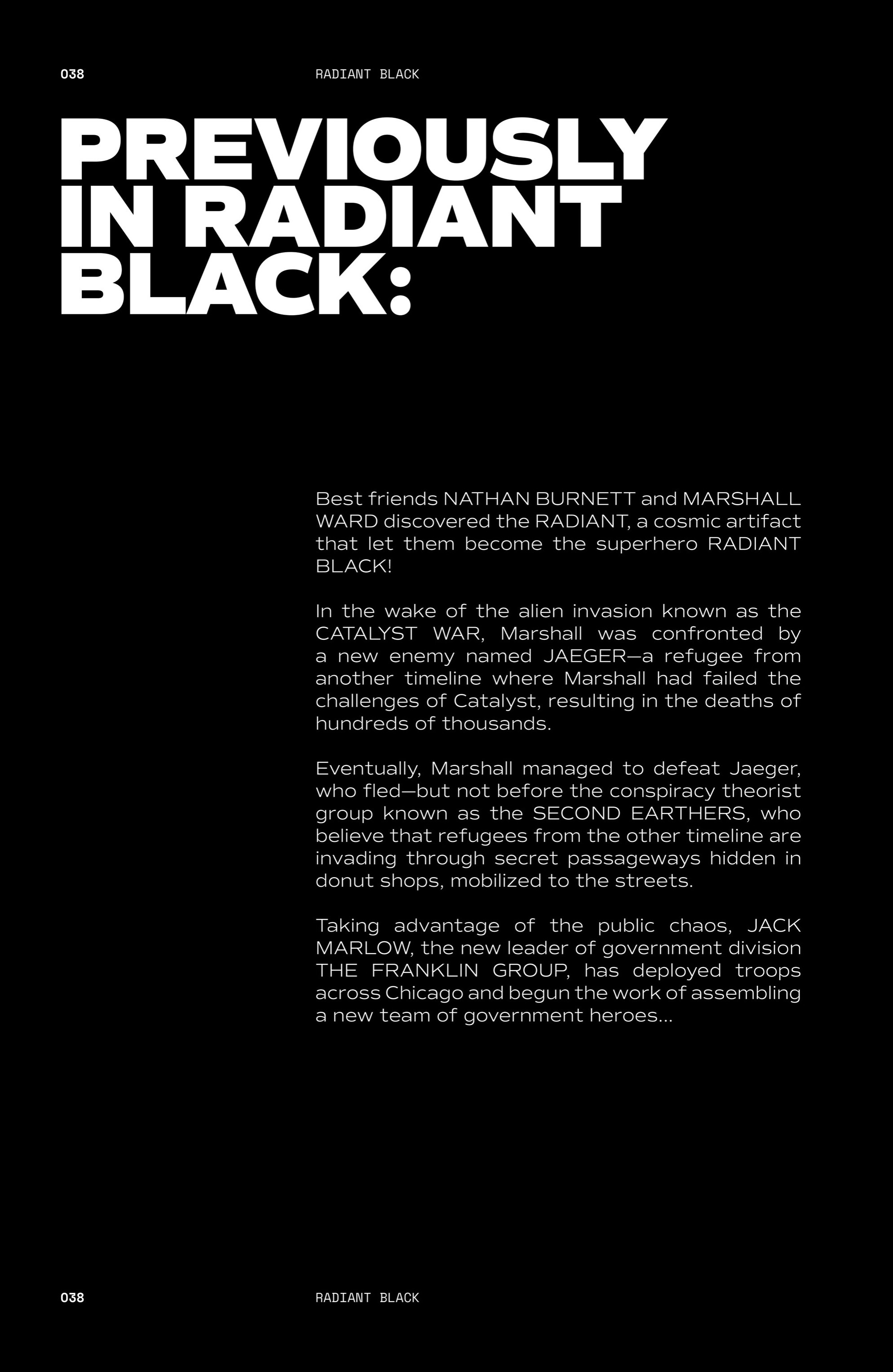 Read Radiant Black (Comic Book) Manga Online
