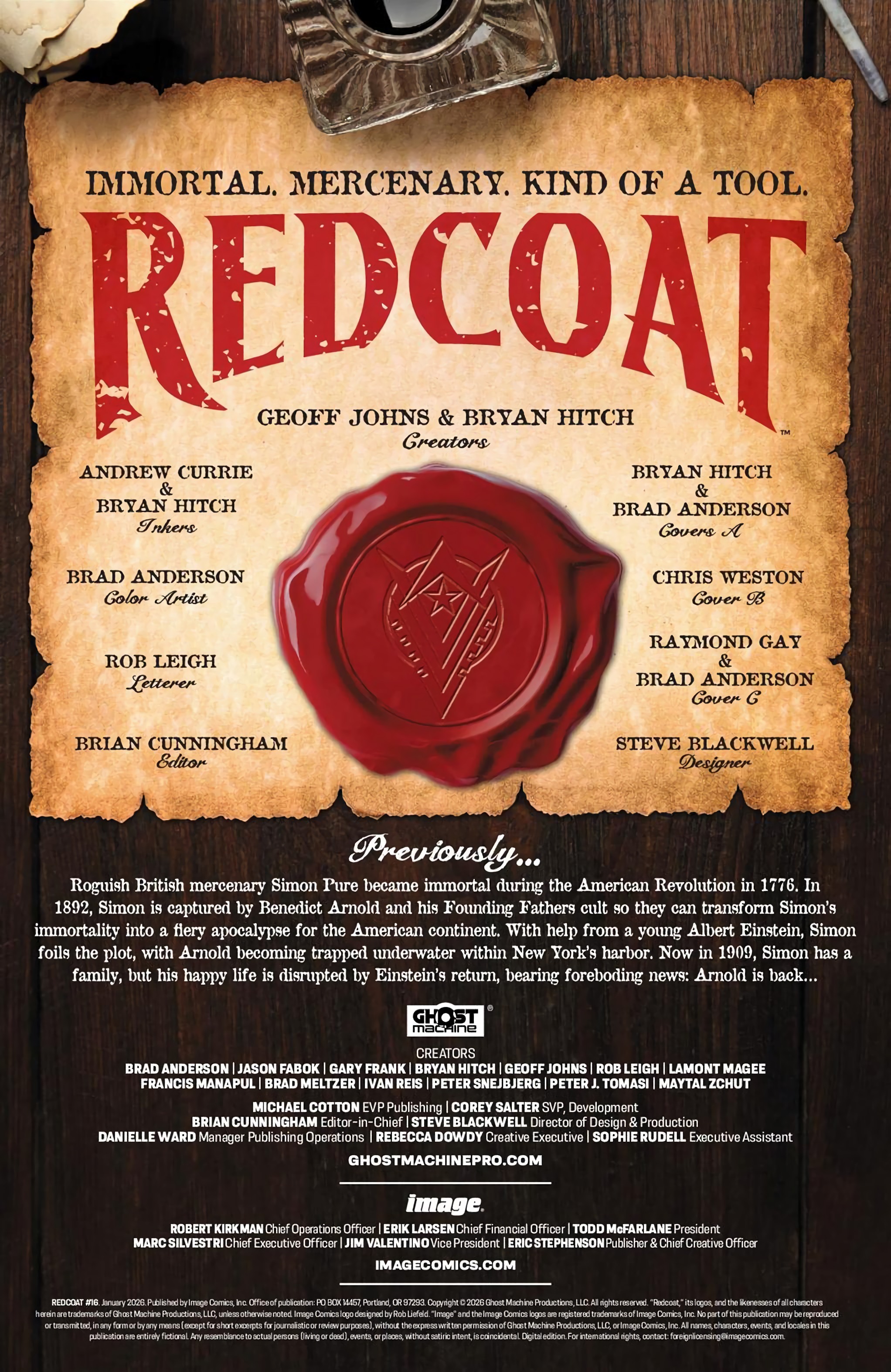 Read Redcoat (Comic Book) Manga Online
