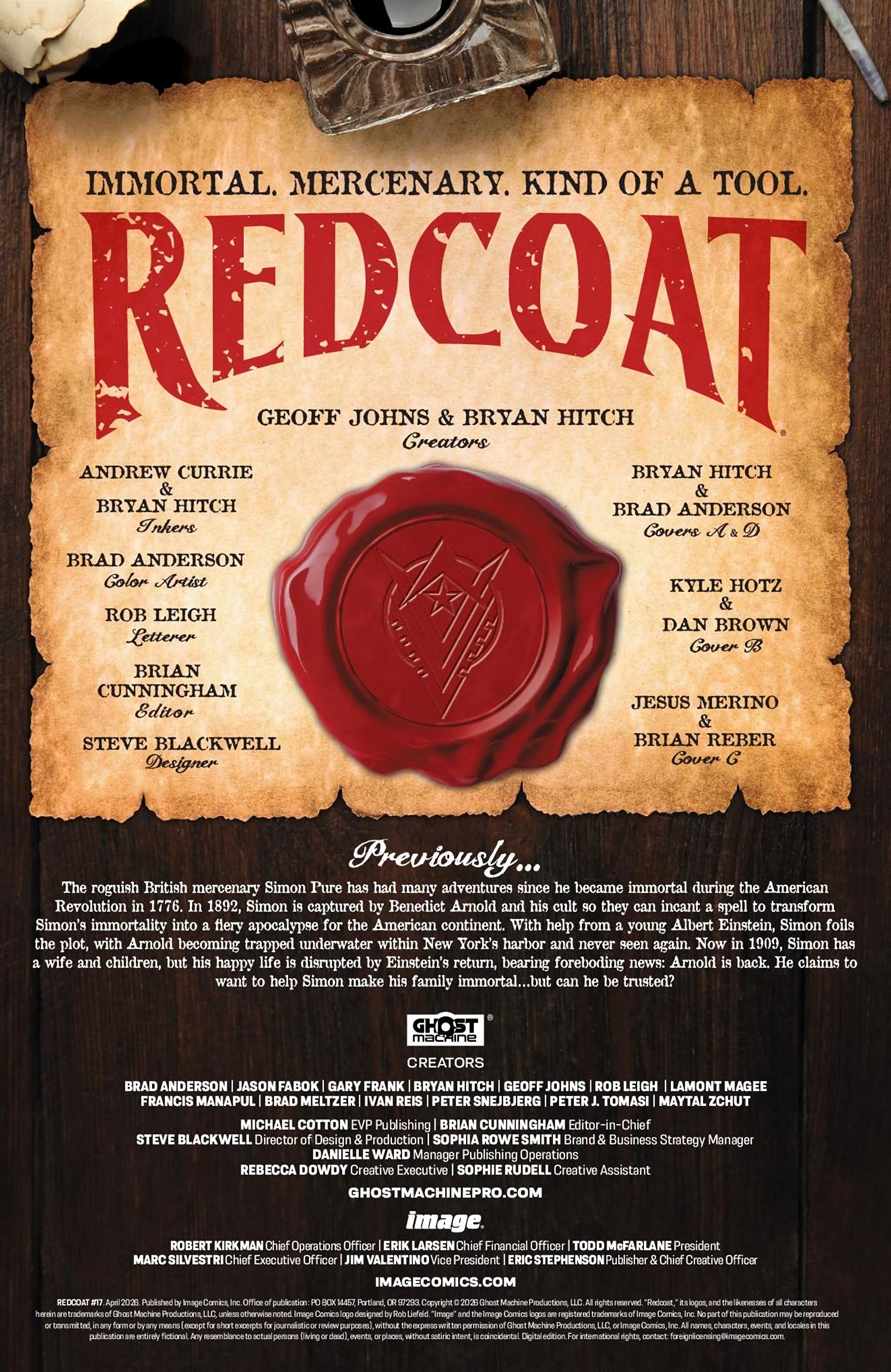 Read Redcoat (Comic Book) Manga Online