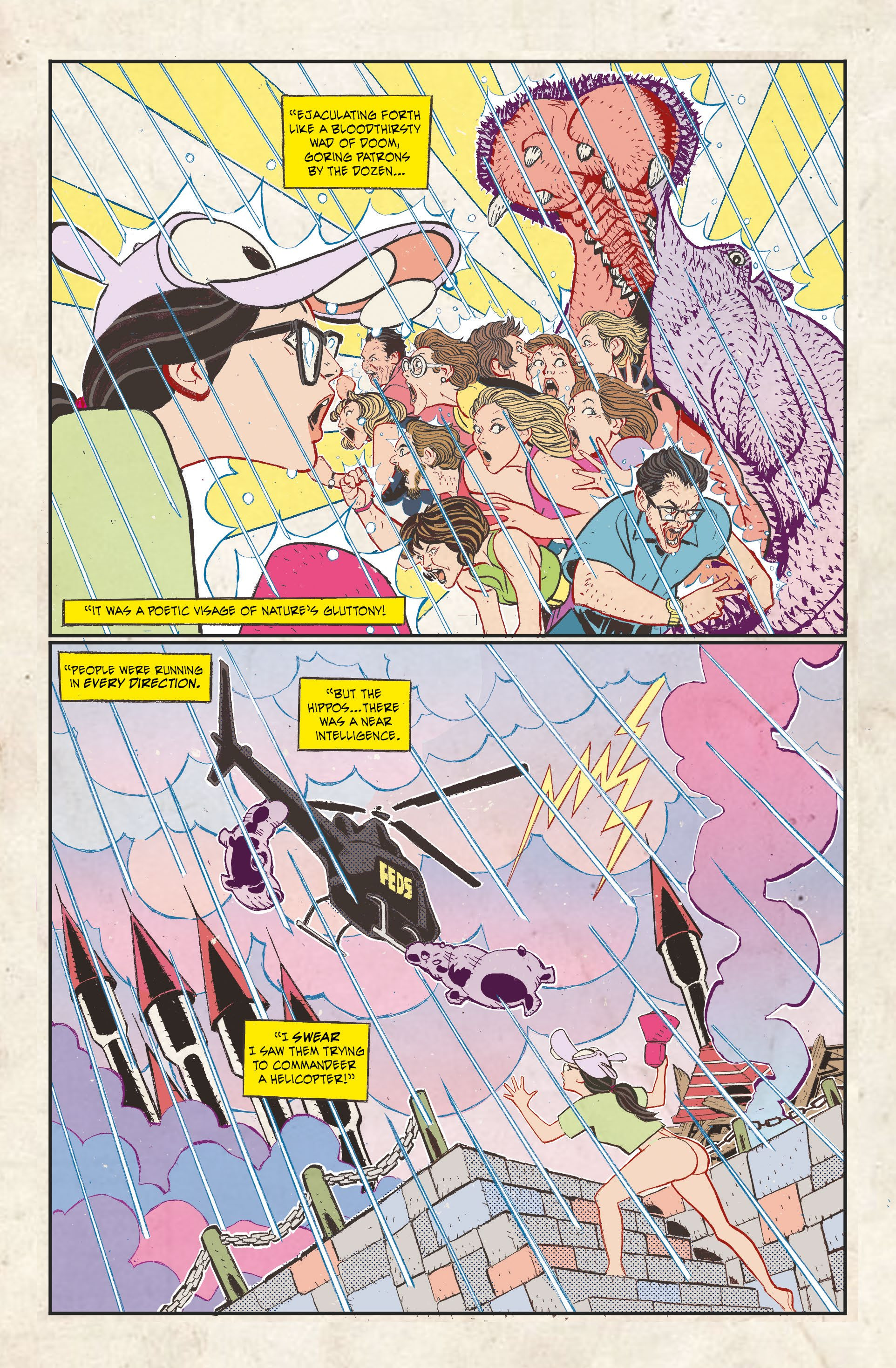 Read The Florida Hippopotamus Cocaine Massacre Comic Book Manga Online
