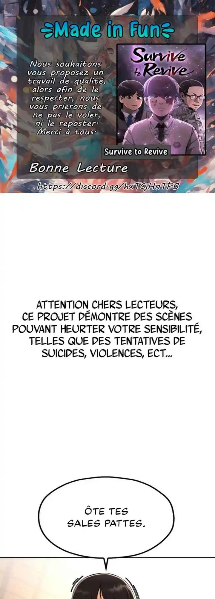 Read Survive to Revive (FR) Manga Online